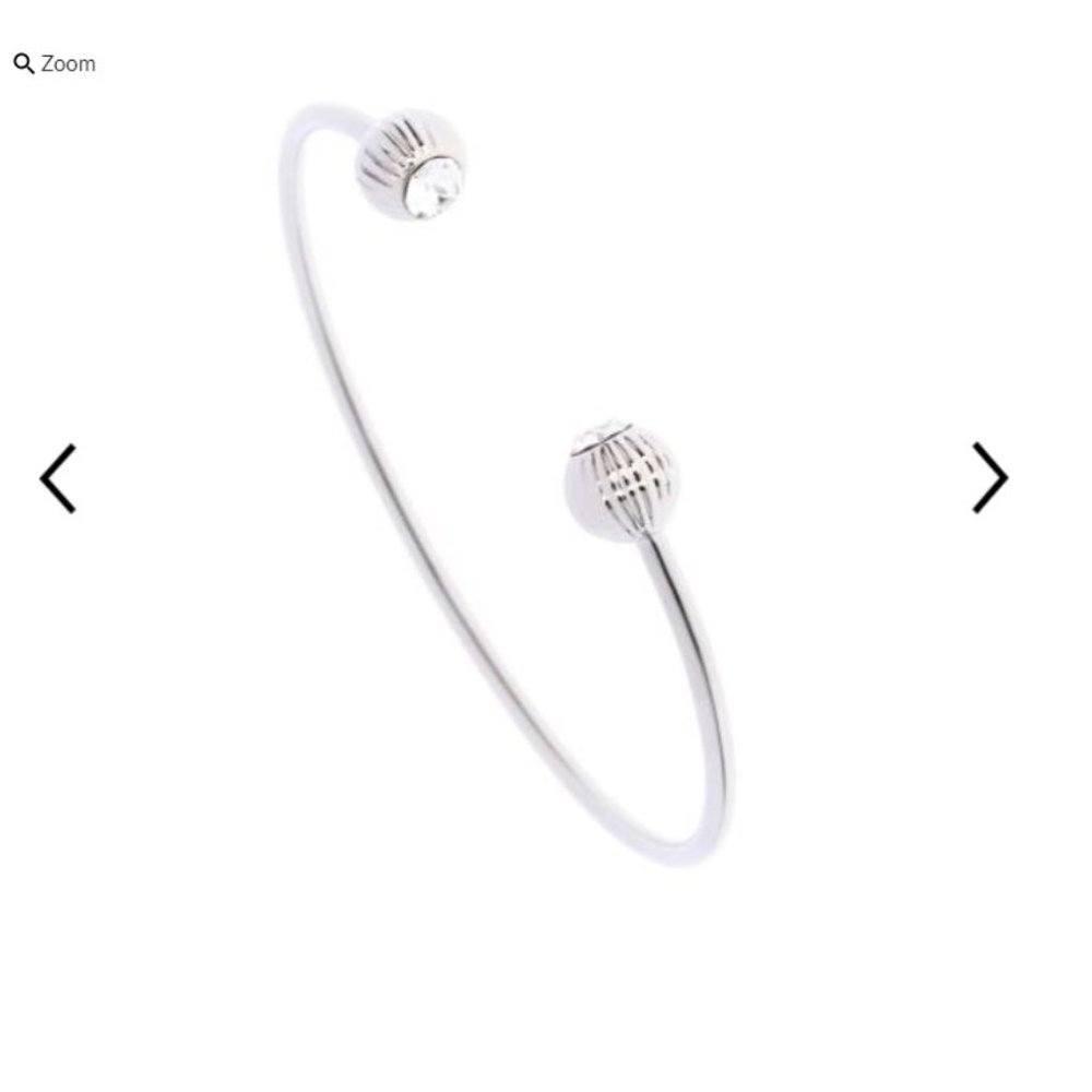 Ted Baker London Adelia Plisse Swarovski Crystal Ball Ultrafine Cuff Bangle